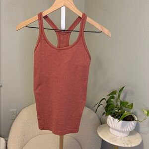 Lululemon Women's Ribbed Racerback Tank Top - Rust 2